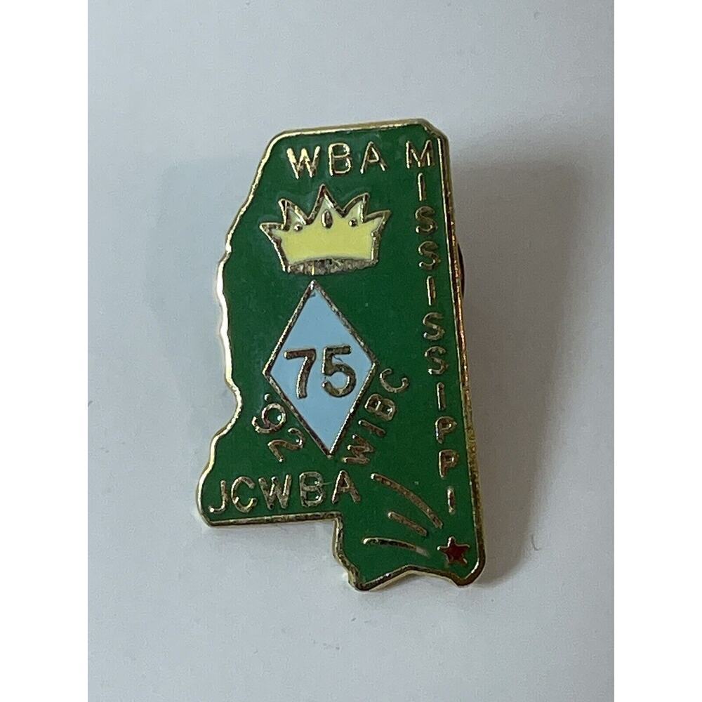 Mississippi WBA 75 Lapel Pin ‘92 JCWBA Womens Bowling Association WIBC‎